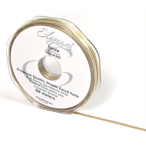 Eleganza Double Faced Satin 3mm X 50m Taupe No.03