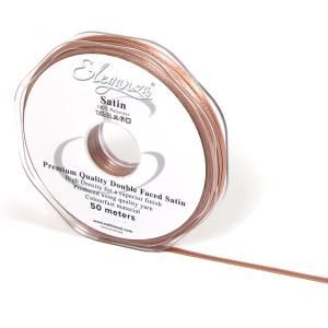 Eleganza Double Faced Satin 3mm X 50m Deep Rose Gold No.88
