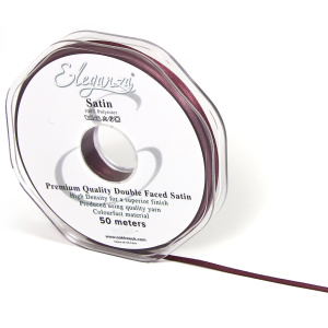 Eleganza Double Faced Satin 3mm X 50m Vintage Rose No.89