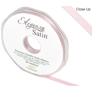 Eleganza Double Faced Satin 6mm X 20m Lt Pink No.21