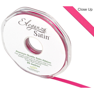 Eleganza Double Faced Satin 6mm X 20m Fuchsia No.28