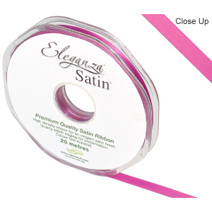 Eleganza Double Faced Satin 6mm X 20m Cerise No.29