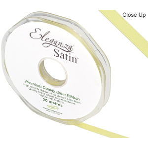Eleganza Double Faced Satin 6mm X 20m Pale Yellow No.10