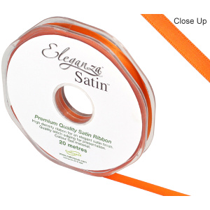 Eleganza Double Faced Satin 6mm X 20m Orange No.04