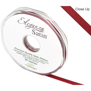Eleganza Double Faced Satin 6mm X 20m Claret No.31