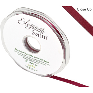 Eleganza Double Faced Satin 6mm X 20m Burgundy No.17