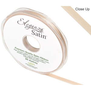 Eleganza Double Faced Satin 6mm X 20m Champagne Gold No.64