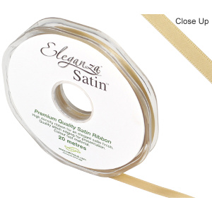 Eleganza Double Faced Satin 6mm X 20m Gold No.35