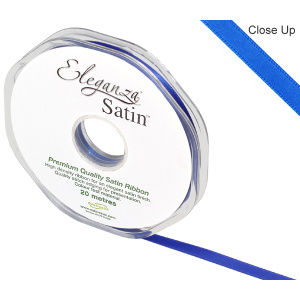 Eleganza Double Faced Satin 6mm X 20m Royal Blue No.18