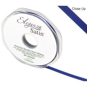 Eleganza Double Faced Satin 6mm X 20m Midnight Blue No.19
