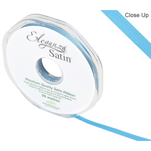 Eleganza Double Faced Satin 6mm X 20m Turquoise No.55