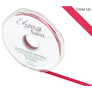 Eleganza Double Faced Satin 6mm X 20m Deep Cerise No.30