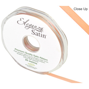 Eleganza Double Faced Satin 6mm X 20m Peach No.05