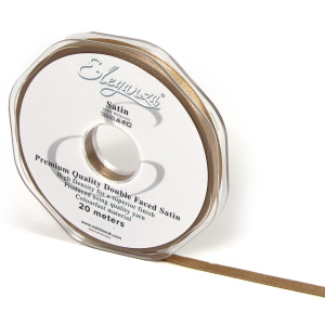Eleganza Double Faced Satin 6mm X 20m Mocha No.09