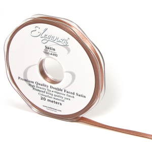 Eleganza Double Faced Satin 6mm X 20m Deep Rose Gold No.88