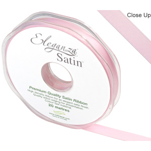 Eleganza Double Faced Satin 10mm X 20m Lt Pink No.21
