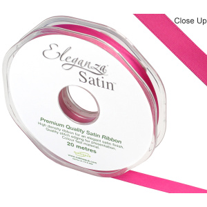 Eleganza Double Faced Satin 10mm X 20m Fuchsia No.28