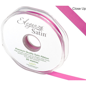 Eleganza Double Faced Satin 10mm X 20m Cerise No.29