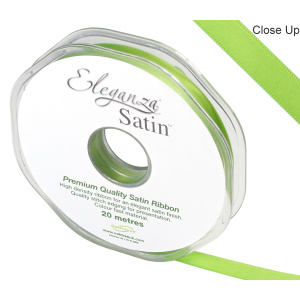 Eleganza Double Faced Satin 10mm X 20m Pistachio No.27