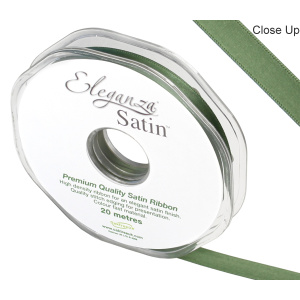 Eleganza Double Faced Satin 10mm X 20m Sage Green No.51