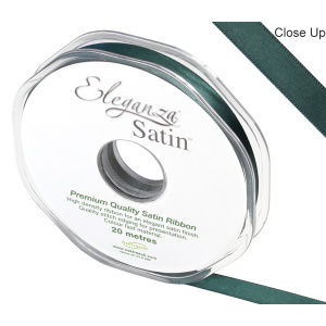Eleganza Double Faced Satin 10mm X 20m Green No.50