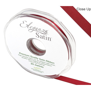 Eleganza Double Faced Satin 10mm X 20m Claret No.31