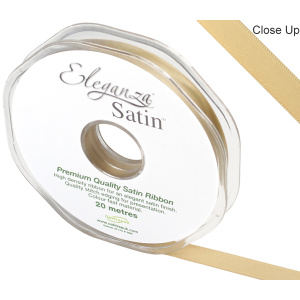 Eleganza Double Faced Satin 10mm X 20m Gold No.35