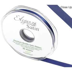 Eleganza Double Faced Satin 10mm X 20m Midnight Blue No.19