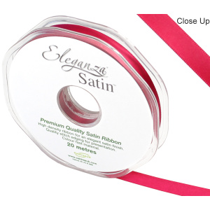 Eleganza Double Faced Satin 10mm X 20m Deep Cerise No.30