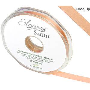 Eleganza Double Faced Satin 10mm X 20m Peach No.05