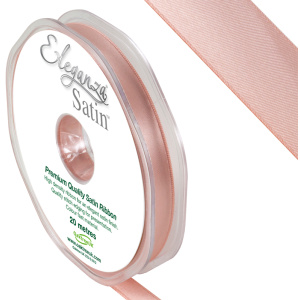 Eleganza Double Faced Satin 10mm X 20m Rose Gold No.87