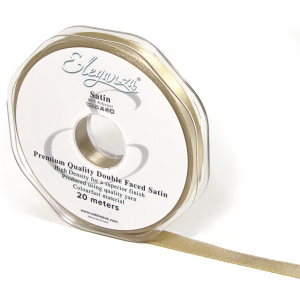 Eleganza Double Faced Satin 10mm X 20m Taupe No.03