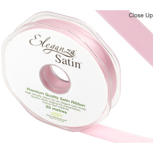 Eleganza Double Faced Satin 15mm X 20m Lt Pink No.21