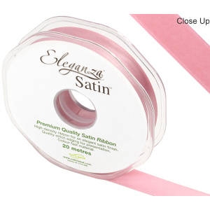 Eleganza Double Faced Satin 15mm X 20m Classic Pink No.07