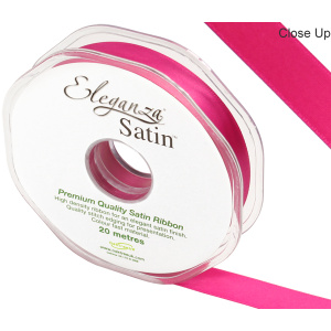 Eleganza Double Faced Satin 15mm X 20m Fuchsia No.28