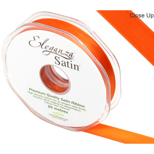 Eleganza Double Faced Satin 15mm X 20m Orange No.04
