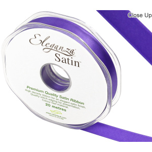 Eleganza Double Faced Satin 15mm X 20m Purple No.36