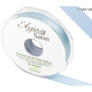 Eleganza Double Faced Satin 15mm X 20m Lt. Blue No.25