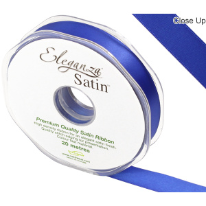 Eleganza Double Faced Satin 15mm X 20m Royal Blue No.18