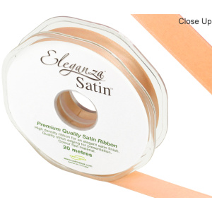 Eleganza Double Faced Satin 15mm X 20m Peach No.05