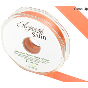 Eleganza Double Faced Satin 15mm X 20m Coral No.79