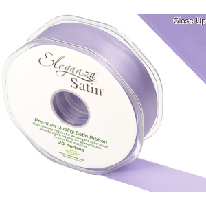 Eleganza Double Faced Satin 25mm X 20m Lavender No.45