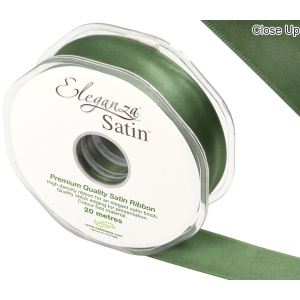 Eleganza Double Faced Satin 25mm X 20m Sage Green No.51