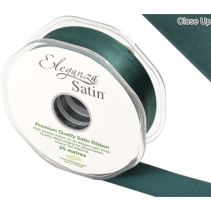 Eleganza Double Faced Satin 25mm X 20m Green No.50