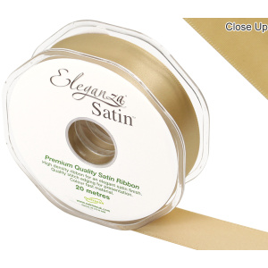 Eleganza Double Faced Satin 25mm X 20m Gold No.35