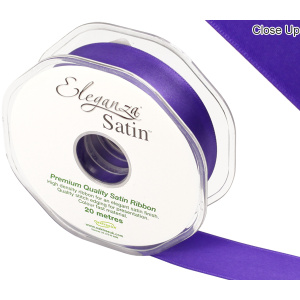 Eleganza Double Faced Satin 25mm X 20m Purple No.36