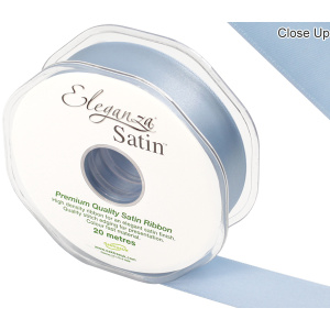 Eleganza Double Faced Satin 25mm X 20m Lt. Blue No.25