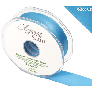 Eleganza Double Faced Satin 25mm X 20m Turquoise No.55
