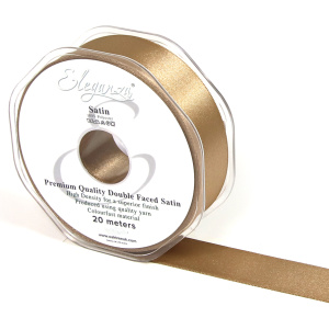 Eleganza Double Faced Satin 25mm X 20m Mocha No.09