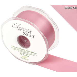 Eleganza Double Faced Satin 38mm X 20m Classic Pink No.07
